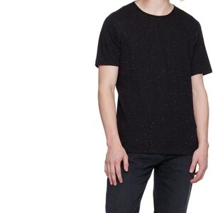 RAG & BONE Starry Night Sky Black Nepped Speckled Crewneck T-Shirt Tee Size M
